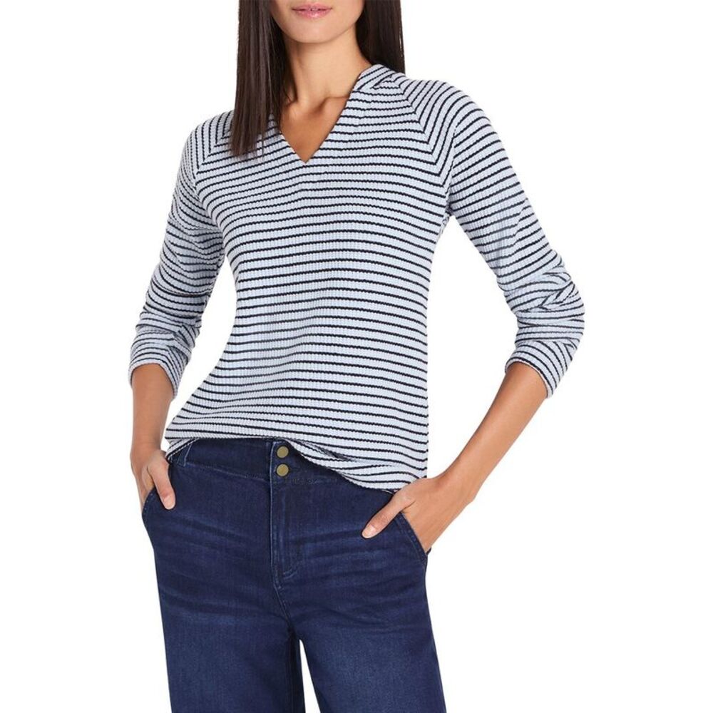 Nic+Zoe Womens  Soft Thermal Split Neck Top